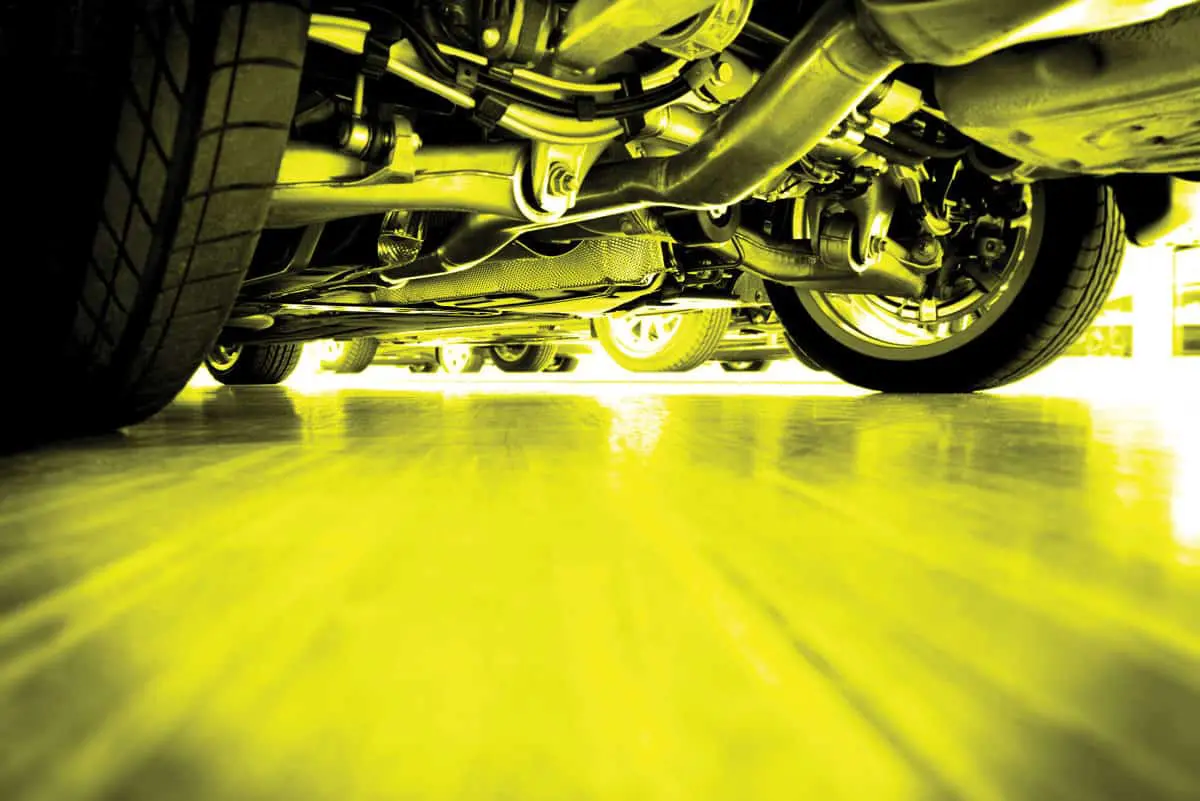 Underbody of a car Underbody of a car